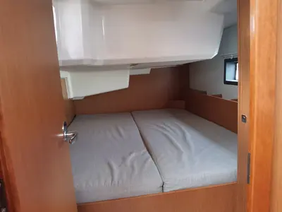 Cabin on Sunny Day, a Bavaria C38 sailboat at Punat, Croatia