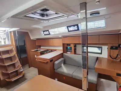Galley of Sunny Day, a Bavaria C38 sailboat at Punat, Croatia