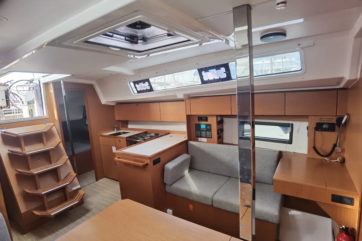 Galley of Sunny Day, a Bavaria C38 sailboat at Punat, Croatia