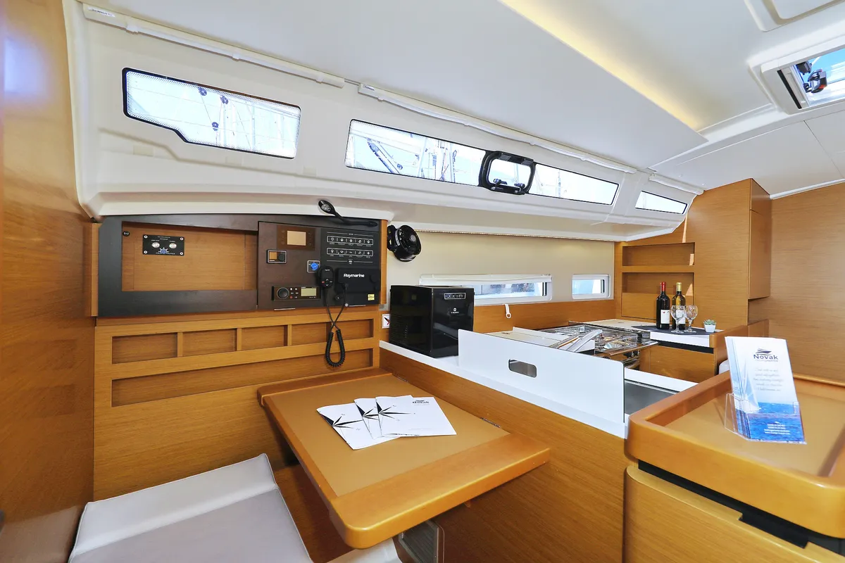 Diona, a Jeanneau Sun Odyssey 410 sailboat at Grad Biograd na Moru, Croatia