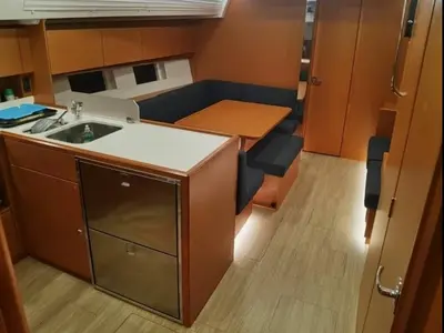 Salon of Bavaria C45, a sailboat at Athens, Greece