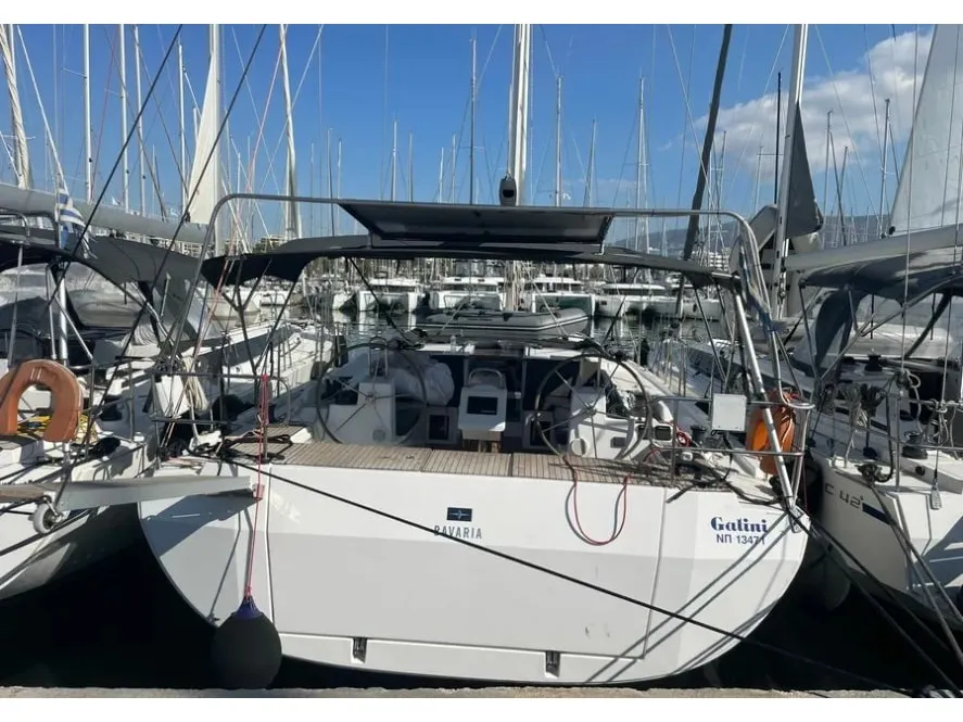 Exterior view of Bavaria C45, a sailboat at Athens, Greece