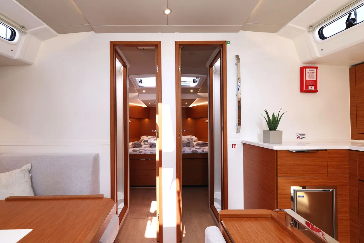 Galley of Perfect Stranger, a Hanse 460 sailboat at Općina Sukošan, Croatia
