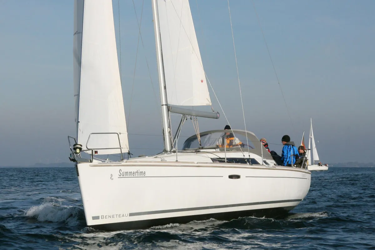 Galley of Summertime, a Beneteau Oceanis 37 sailboat at Heiligenhafen, Germany