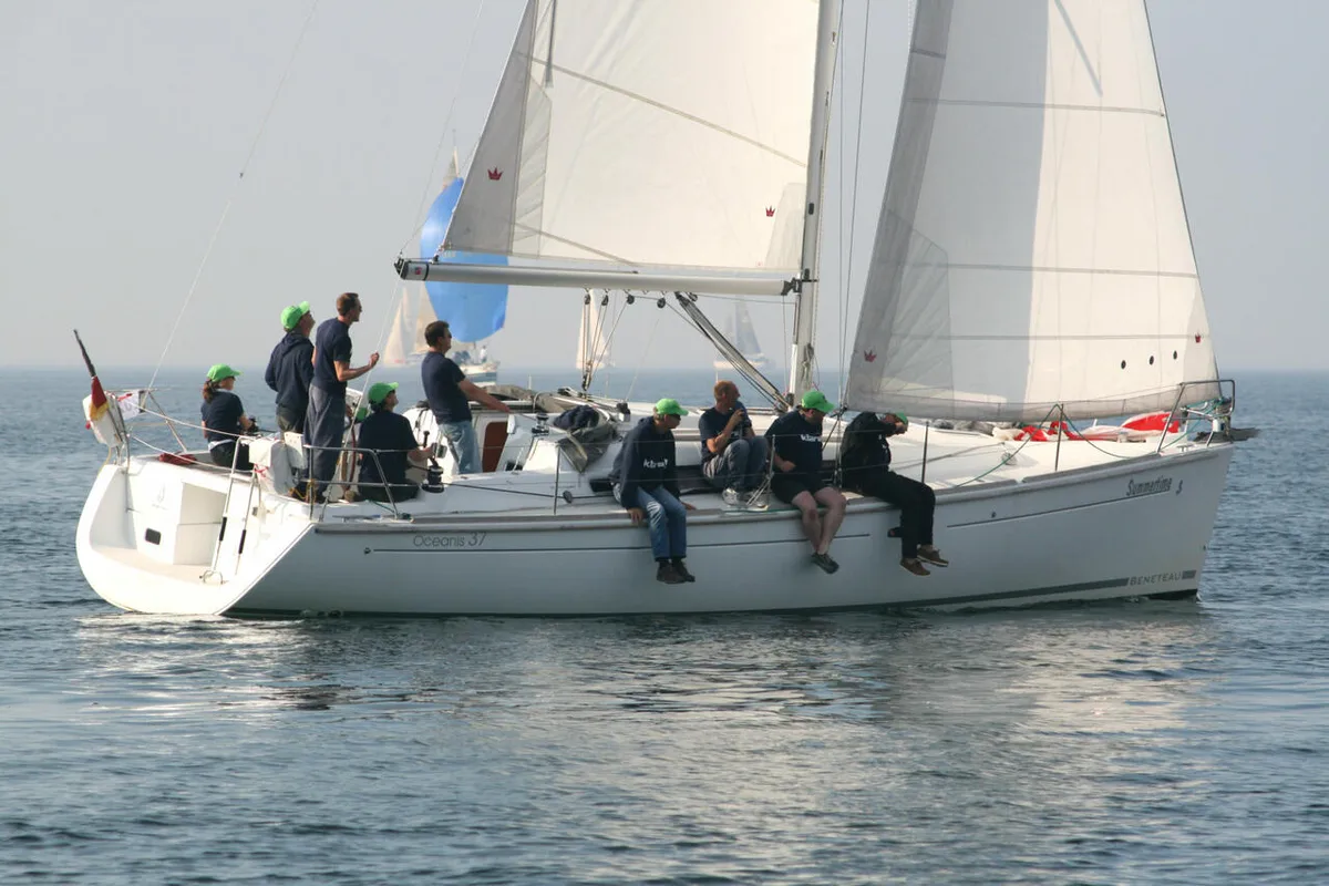 Exterior view of Summertime, a Beneteau Oceanis 37 sailboat at Heiligenhafen, Germany