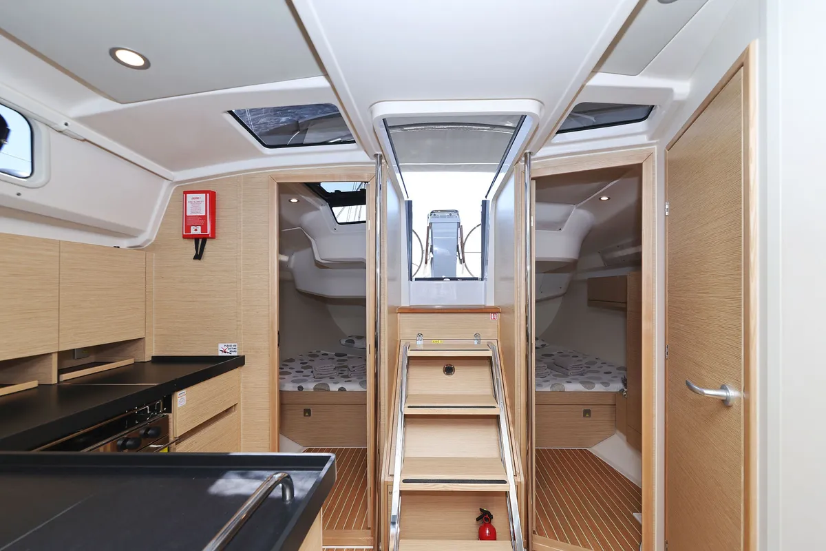 Galley of Quintessence, a Hanse 418 sailboat at Općina Sukošan, Croatia