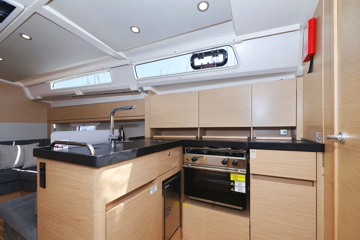 Galley of Quintessence, a Hanse 418 sailboat at Općina Sukošan, Croatia