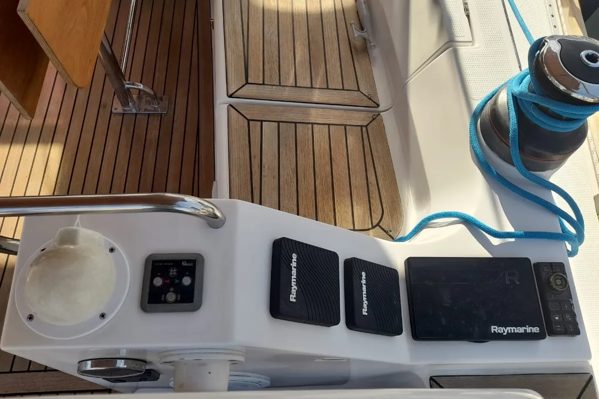 Thetis, a Elan Impression 45.1 sailboat at Municipal Unit of Palairos, Greece