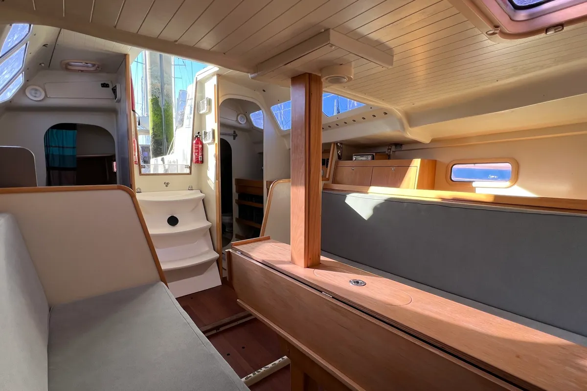 Salon of Little Wing, a RM 890 sailboat at Kerners, France