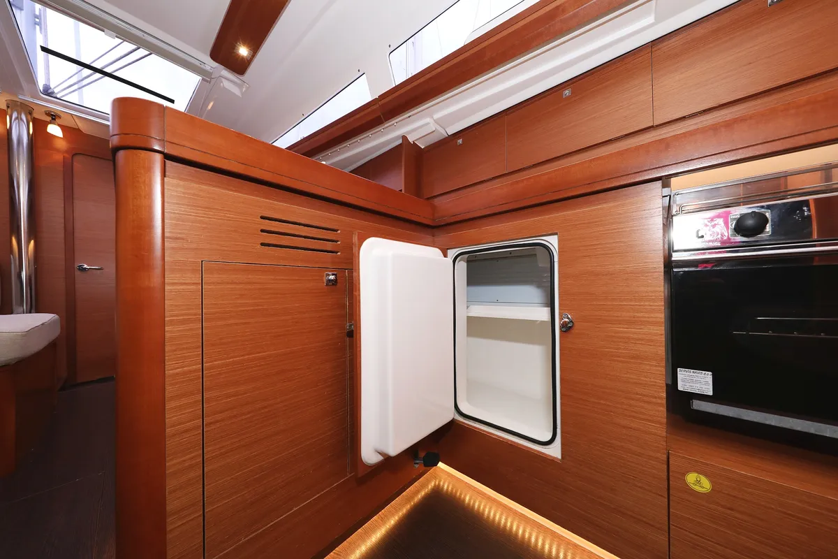 Galley of Mona, a Dufour 412 GL sailboat at Grad Biograd na Moru, Croatia