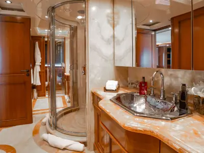 Head on Behike, a Luxury Motor Yacht motor yacht at Dubai Harbour, United Arab Emirates