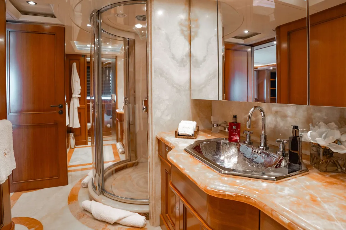 Head on Behike, a Luxury Motor Yacht motor yacht at Dubai Harbour, United Arab Emirates