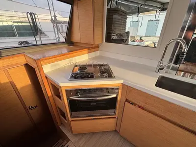 Galley of Lollo III, a Nautitech 40 Open catamaran at Punat, Croatia