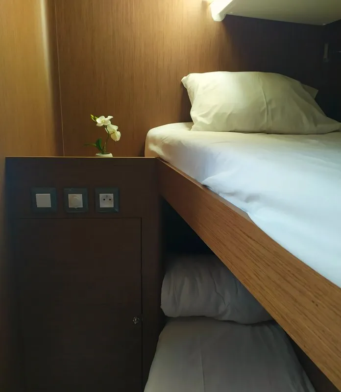 Cabin on Infinity, a Beneteau Oceanis 51.1 sailboat at Municipal Unit of Lefkada, Greece