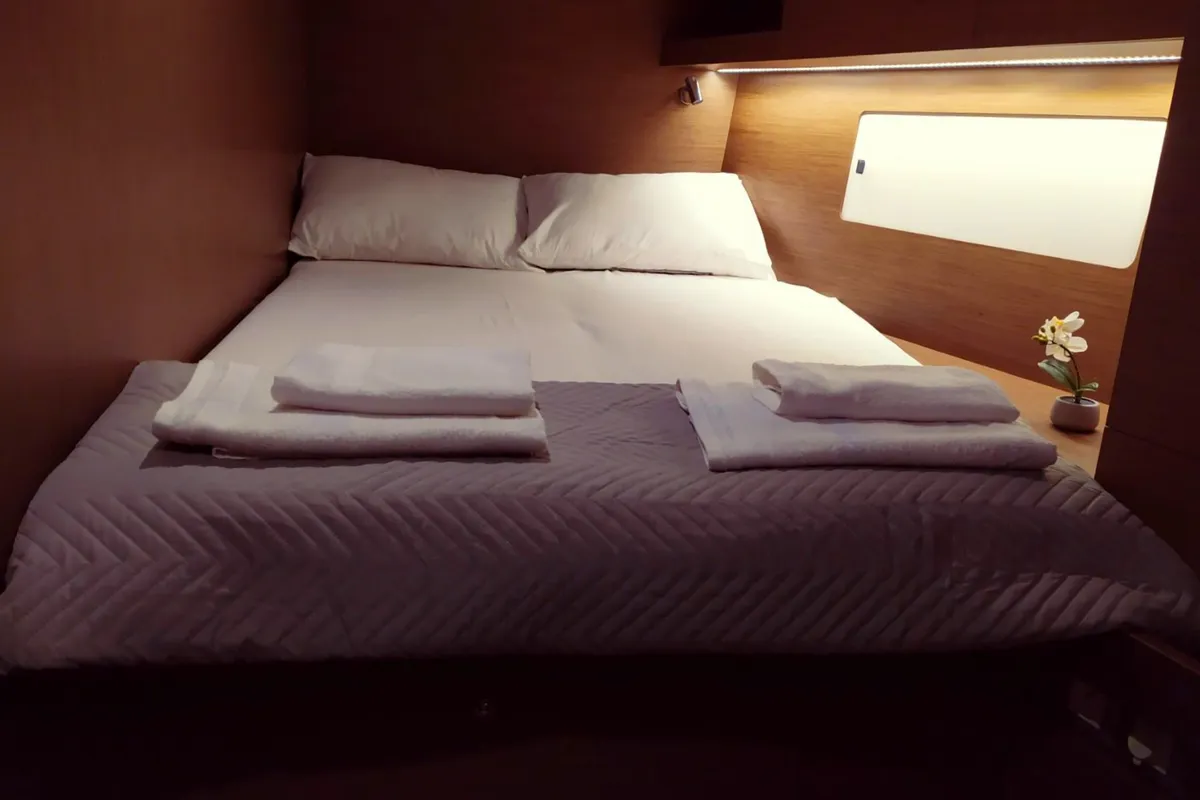 Cabin on Infinity, a Beneteau Oceanis 51.1 sailboat at Municipal Unit of Lefkada, Greece