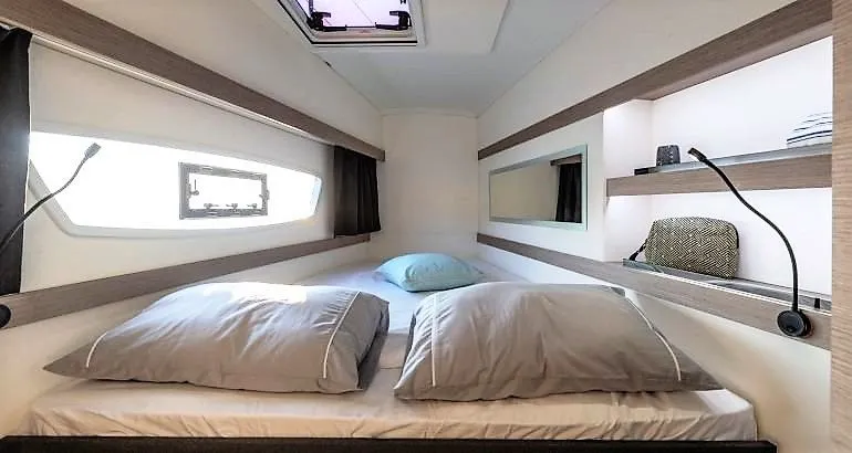 Cabin on Almiriki, a Fountaine Pajot Isla 40 catamaran at Parikia, Greece