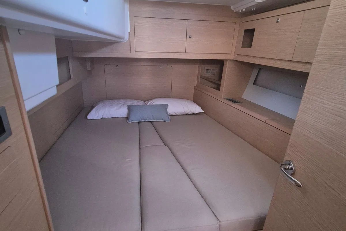 Cabin on Dufour 530, a sailboat at Rosignano Solvay, Italy