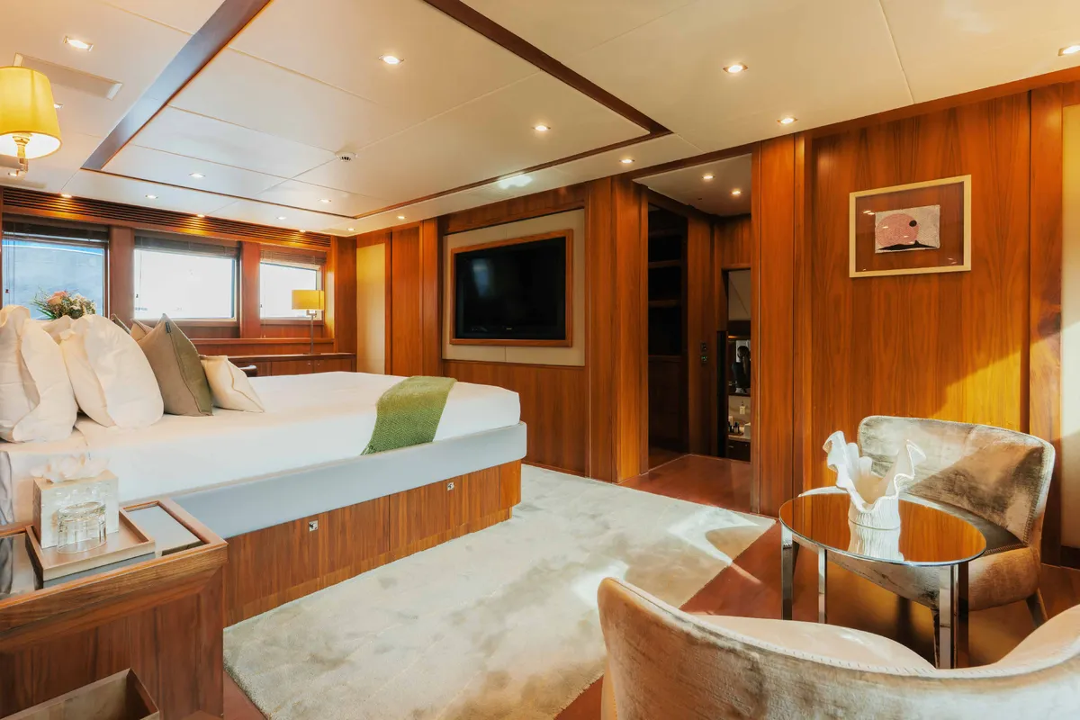 Cabin on Encore, a Luxury Motor Yacht motor yacht at Dubai Harbour, United Arab Emirates