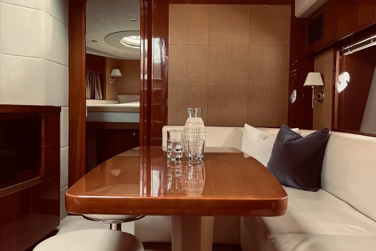 Chablis, a Princess V53 motor yacht at Makarska, Croatia