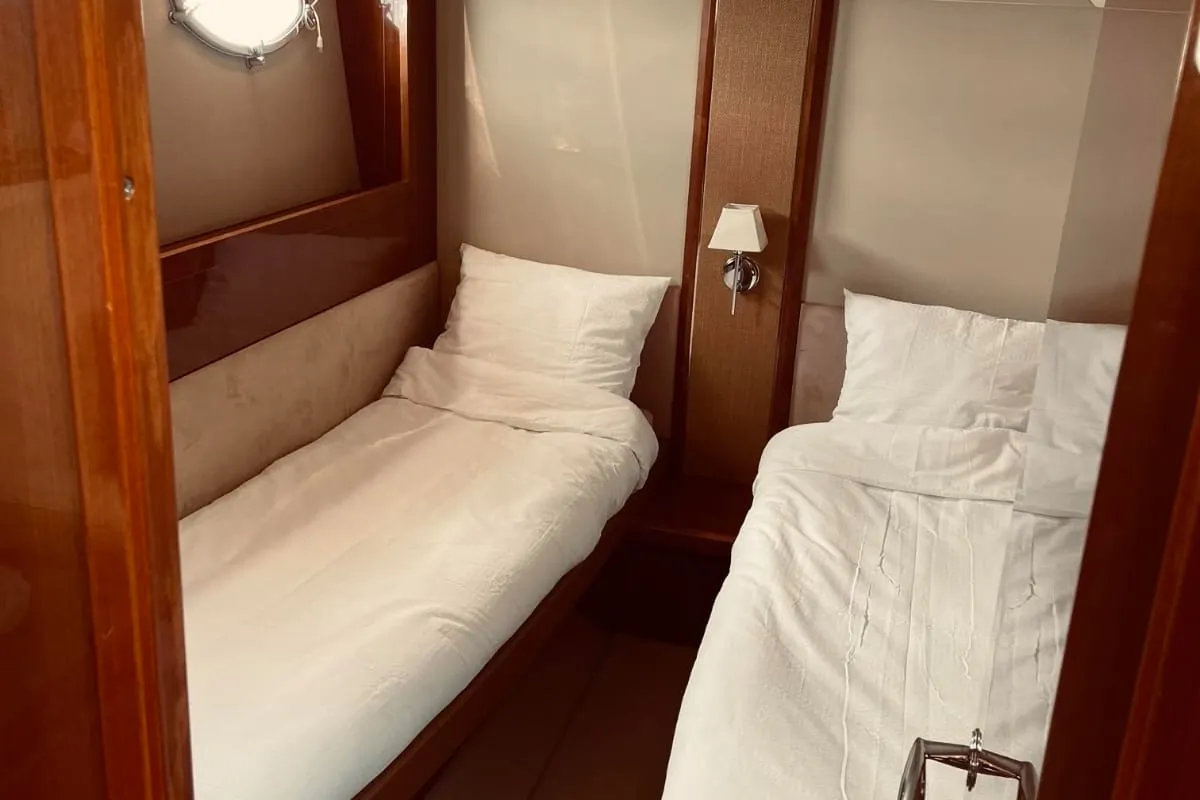 Chablis, a Princess V53 motor yacht at Makarska, Croatia