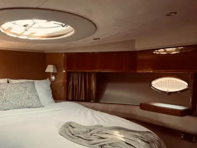 Chablis, a Princess V53 motor yacht at Makarska, Croatia