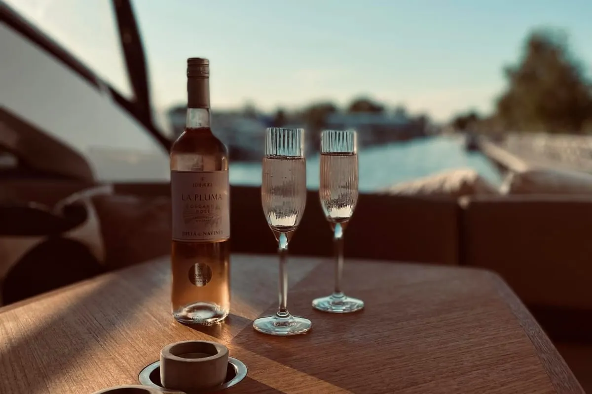 Chablis, a Princess V53 motor yacht at Makarska, Croatia