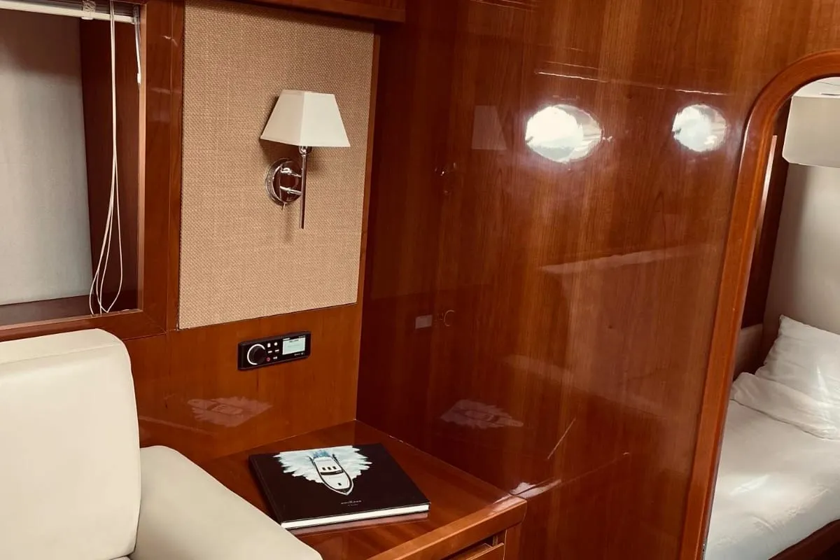 Chablis, a Princess V53 motor yacht at Makarska, Croatia