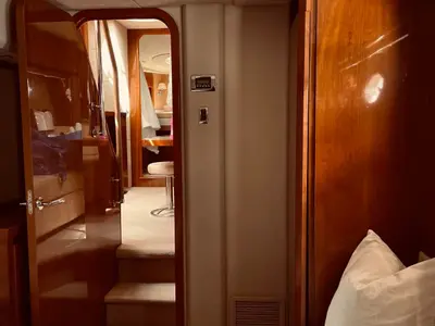 Chablis, a Princess V53 motor yacht at Makarska, Croatia