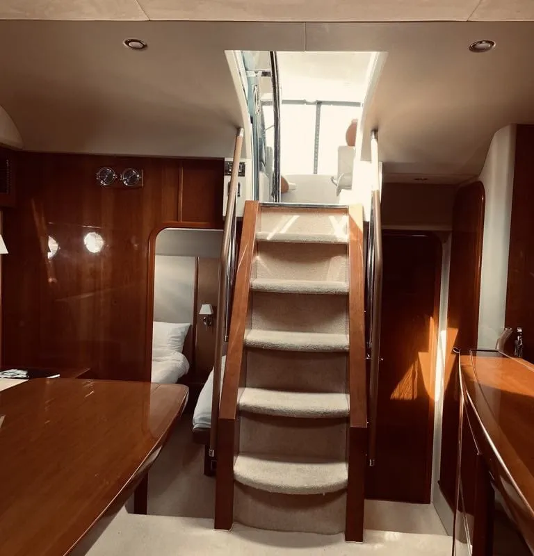 Chablis, a Princess V53 motor yacht at Makarska, Croatia