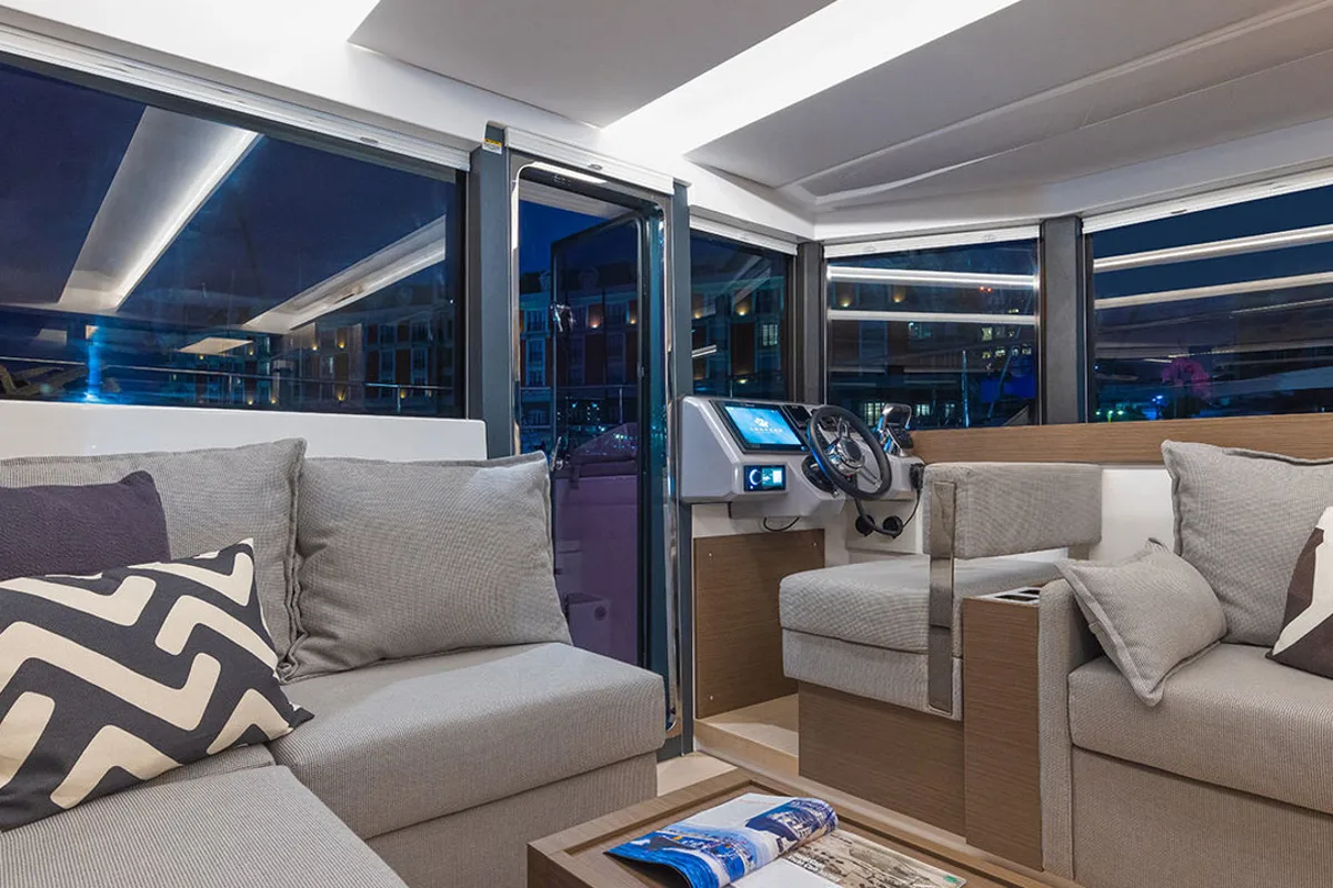 Exterior view of Moorings 403 PC Exclusive, a Leopard 40 PC catamaran at Road Town, British Virgin Islands