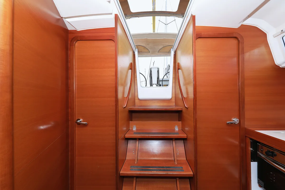 Cabin on Feniks, a Dufour 350 GL sailboat at Grad Vodice, Croatia