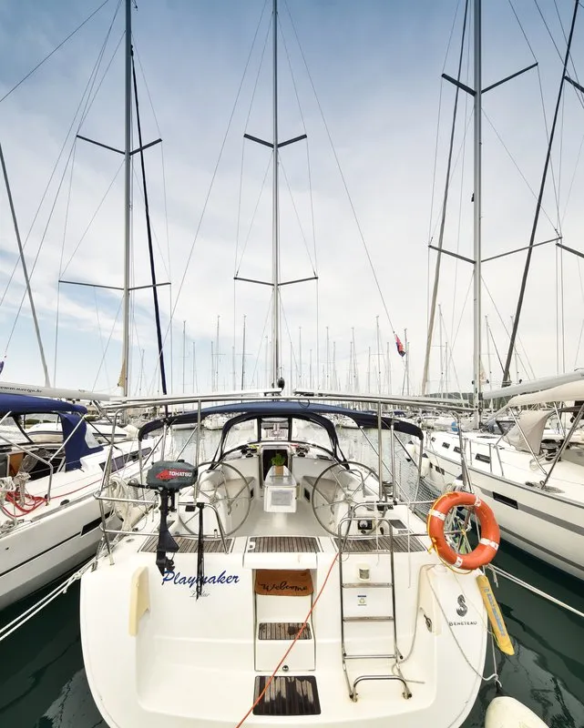 Playmaker, a Beneteau Oceanis 43 sailboat at Općina Sukošan, Croatia