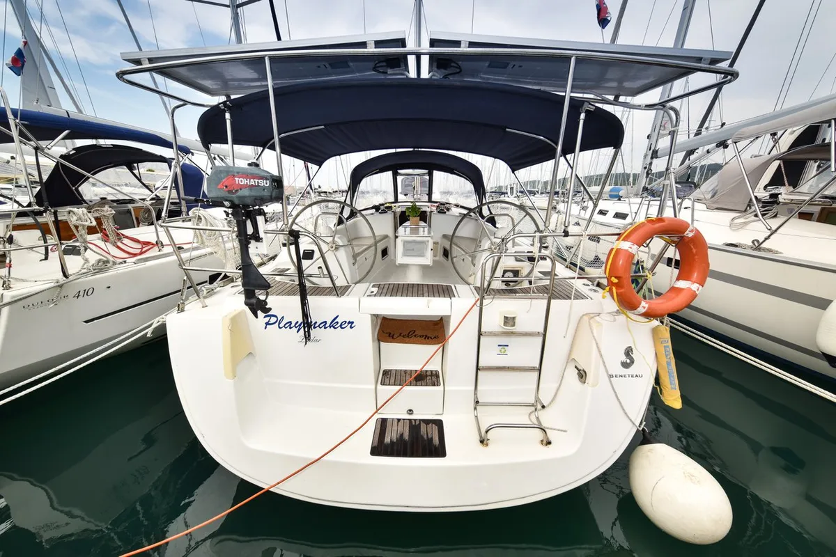 Playmaker, a Beneteau Oceanis 43 sailboat at Općina Sukošan, Croatia