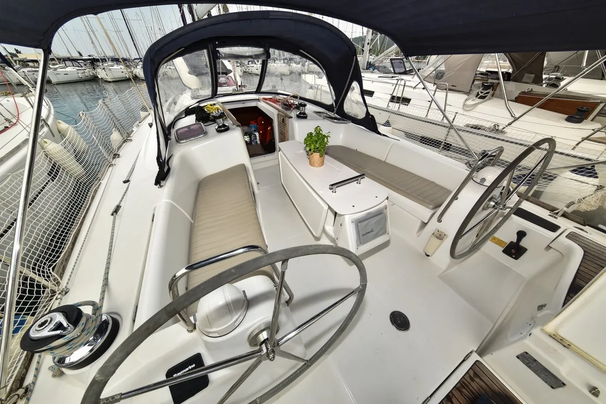 Playmaker, a Beneteau Oceanis 43 sailboat at Općina Sukošan, Croatia