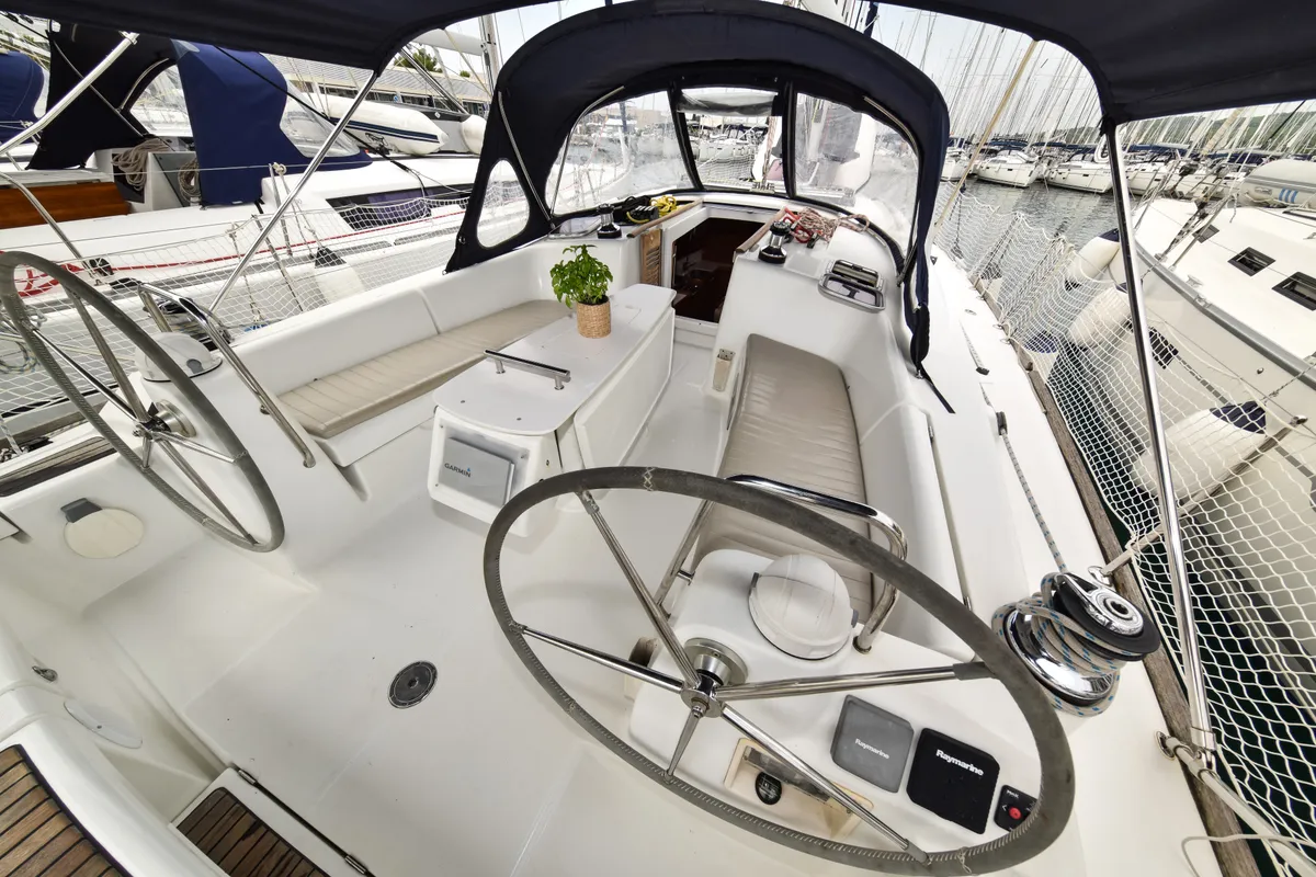 Playmaker, a Beneteau Oceanis 43 sailboat at Općina Sukošan, Croatia