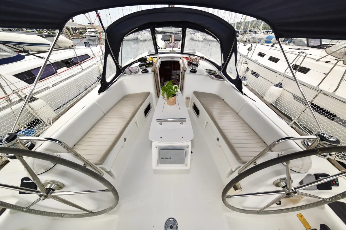 Playmaker, a Beneteau Oceanis 43 sailboat at Općina Sukošan, Croatia