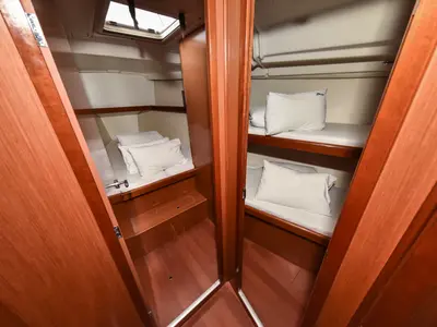 Galley of Playmaker, a Beneteau Oceanis 43 sailboat at Sukošan, Croatia