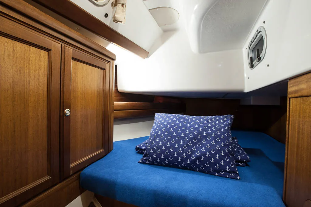Cabin on Pasja, a Dufour 45 Classic sailboat at Zadar, Croatia