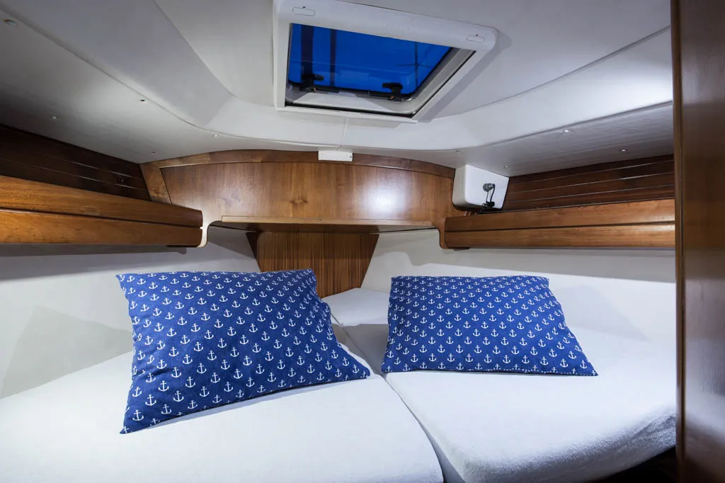 Cabin on Pasja, a Dufour 45 Classic sailboat at Zadar, Croatia