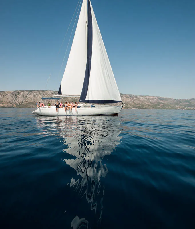 Exterior view of Pasja, a Dufour 45 Classic sailboat at Zadar, Croatia
