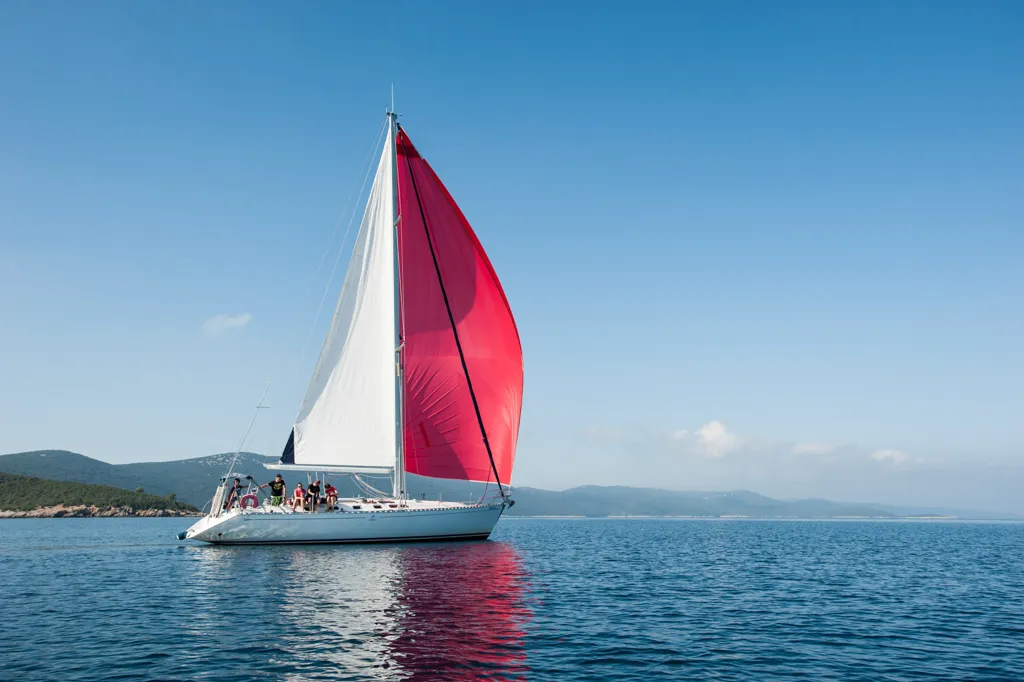 Exterior view of Pasja, a Dufour 45 Classic sailboat at Zadar, Croatia