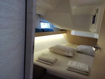 Cabin on KARLETA, a Elan Impression 40 sailboat at Baška Voda, Croatia