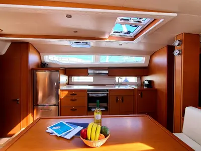 Galley of Magic Angel, a Jeanneau 54 sailboat at Municipal Unit of Rhodes, Greece
