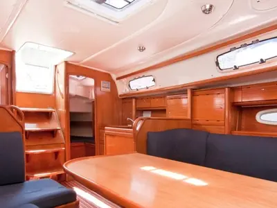 Salon of Alexandros I, a Bavaria 37 sailboat at Municipal Unit of Lefkada, Greece