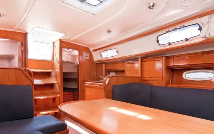 Salon of Alexandros I, a Bavaria 37 sailboat at Municipal Unit of Lefkada, Greece