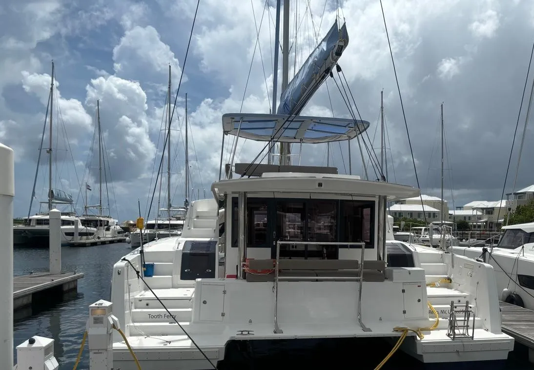 Tooth Ferry, a Bali 4.8 catamaran at Road Town, British Virgin Islands