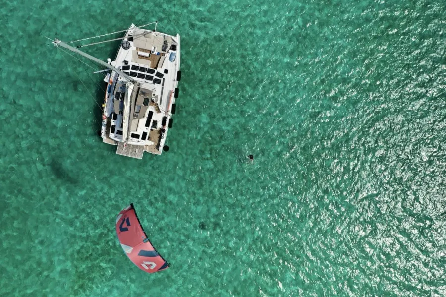 AMURA, a Bali 5.4 catamaran at Marina, Croatia