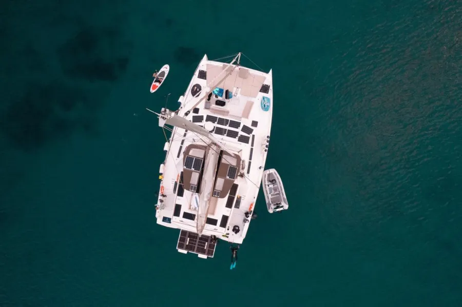 AMURA, a Bali 5.4 catamaran at Marina, Croatia