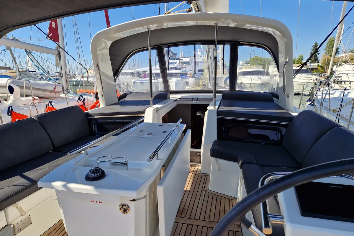 Athanasia, a Beneteau Oceanis 46.1 sailboat at Athens, Greece