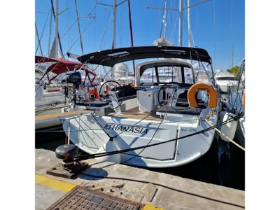 Athanasia, a Beneteau Oceanis 46.1 sailboat at Athens, Greece